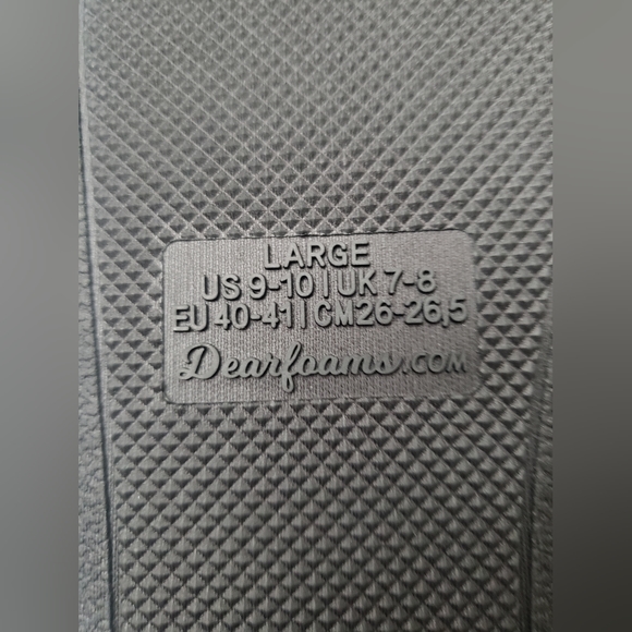 Dear Foam Women's Leppard Memory foam Slipper Size 9-10 - Picture 6 of 6